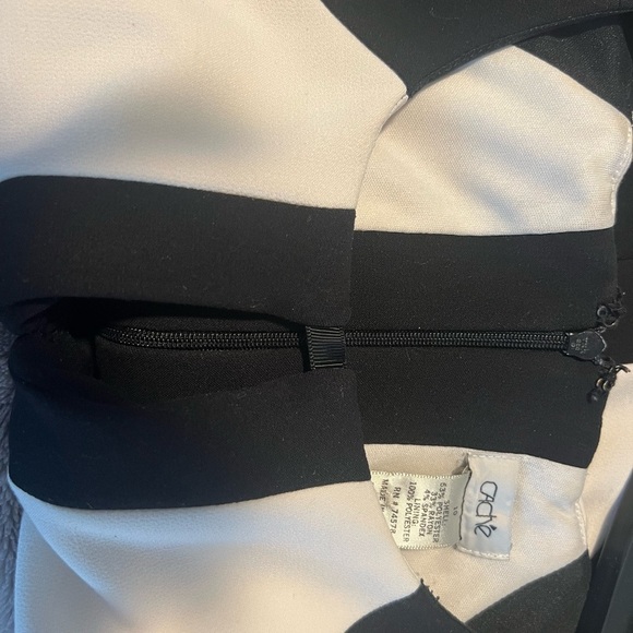 Cache Black & Ivory dress - Picture 7 of 9